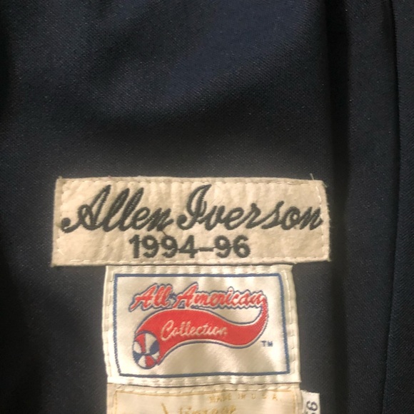 ALLEN IVERSON GEORGETOWN ROOKIE JERSEY #3 - Picture 3 of 3